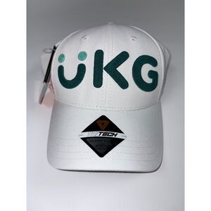 UKG Logo Hat White Tritech Moisture Wicking Cap NWT